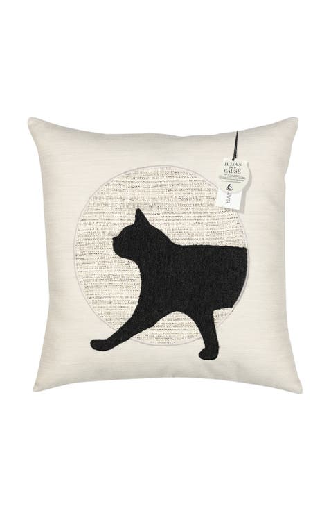 Unconditional Meow (Head) Handmade Terry Indoor/Outdoor Pillow - SUPPORTS PETS