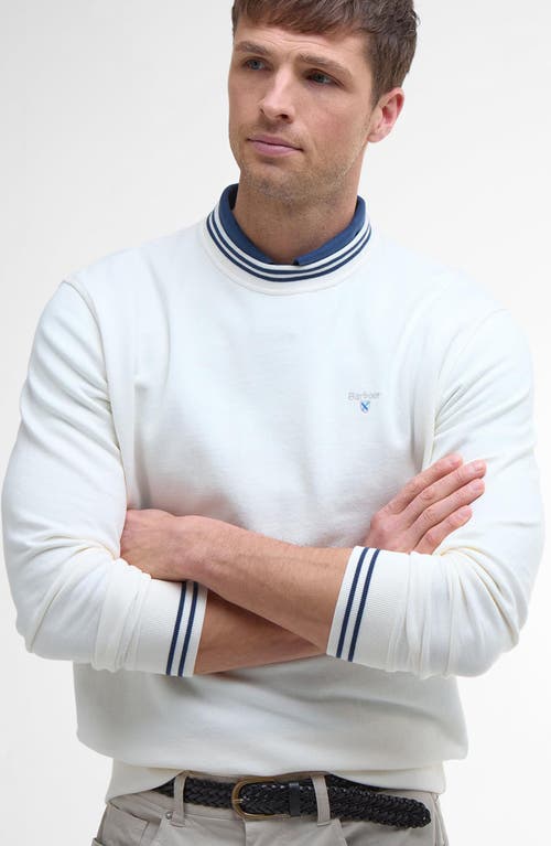 Barbour Rosford Tipped Cotton Crewneck Sweatshirt