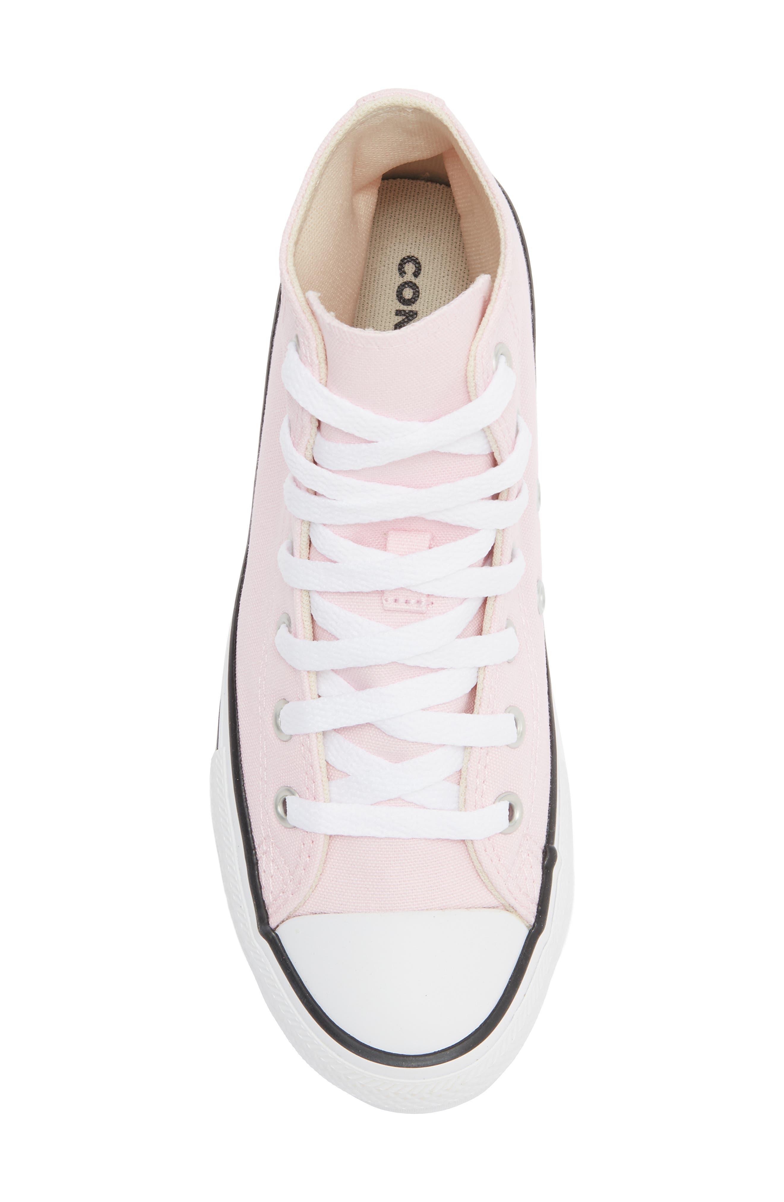 Converse Kids' Chuck Taylor<sup>®</sup> All Star<sup>®</sup> High Top Sneaker, Alternate, color, Pink Foam/ White/ Black