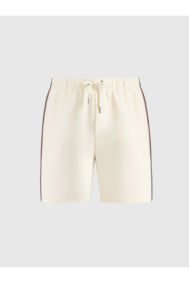 Taylor Taped Cotton Shorts, Alternate, color, Cream