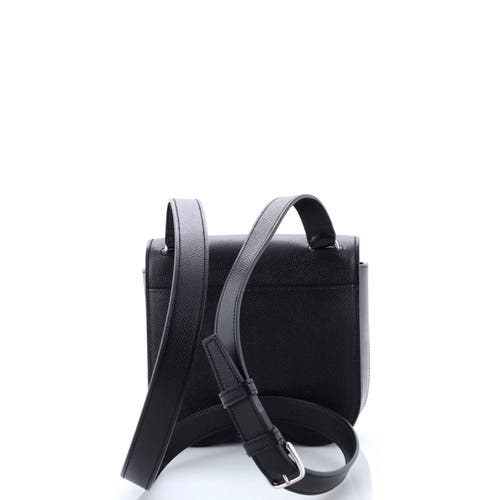 Pre-owned Hermes Hermes Della Cavalleria Shoulder Bag Epsom Mini In Black