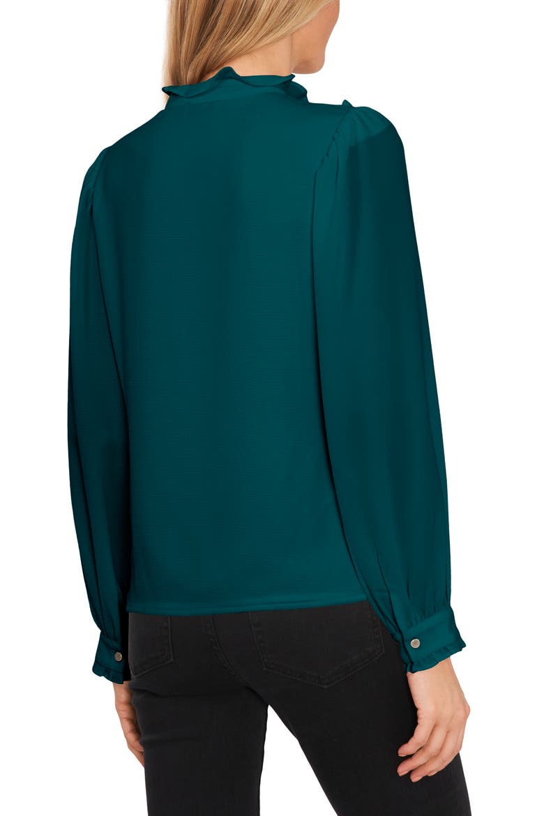 Ruffle & Pintuck Blouse, Alternate, color, PEACOCK TEAL