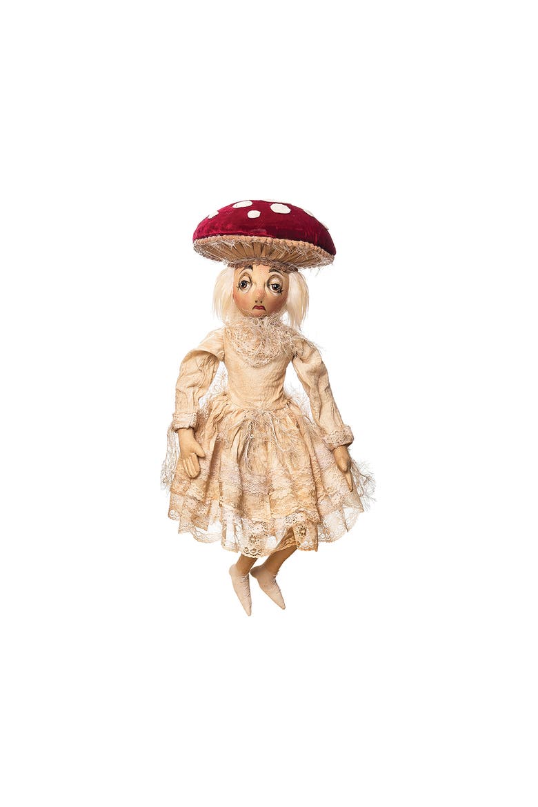 Myra Mushroom Joe Spencer Gathered Traditions Figurine, Main, color, Beige
