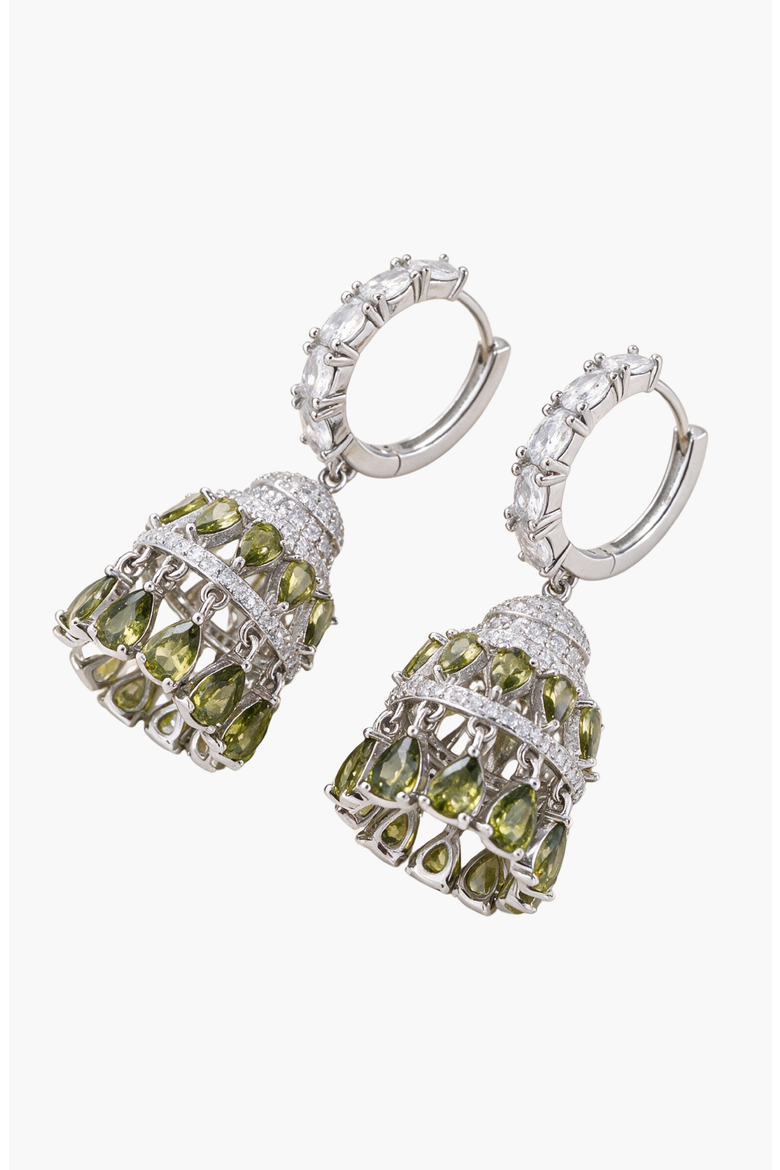 Modenaire Tiered Bell Shape Statement Dangle Hoop Earrings (Women ...