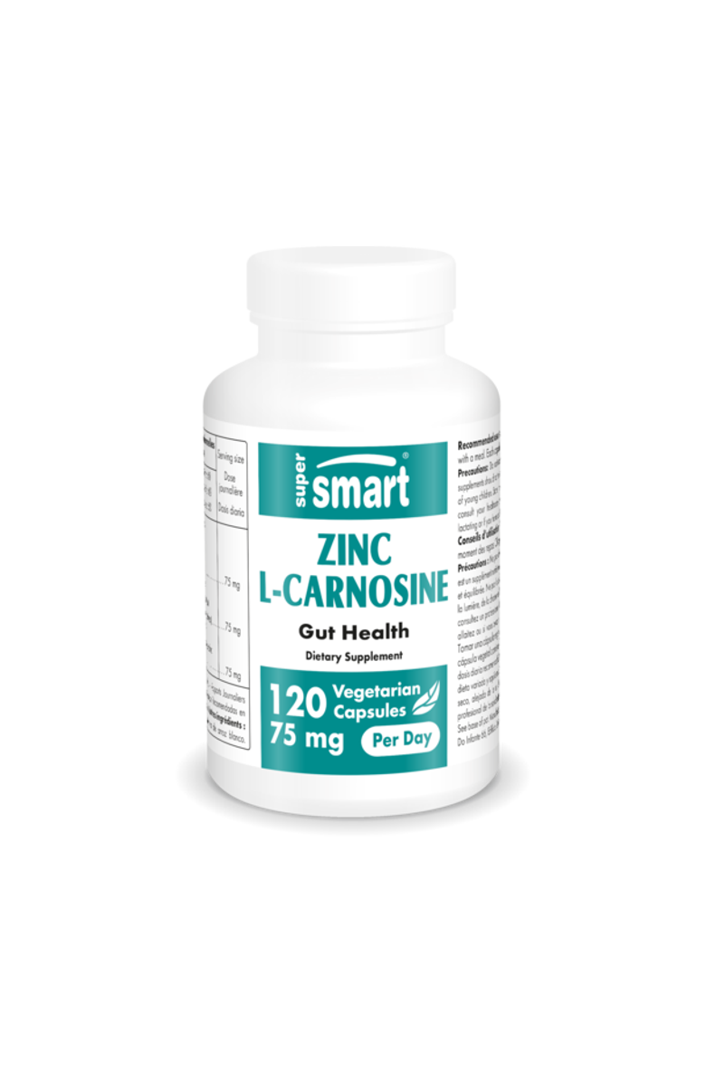 SuperSmart Zinc L-Carnosine 75mg, Main, color, NO COLOR