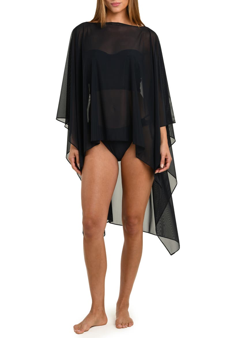 Maximal Mesh Cover-Up Top, Main, color, BLACK
