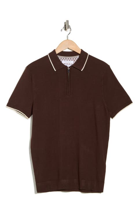Quarter Zip Polo Sweater