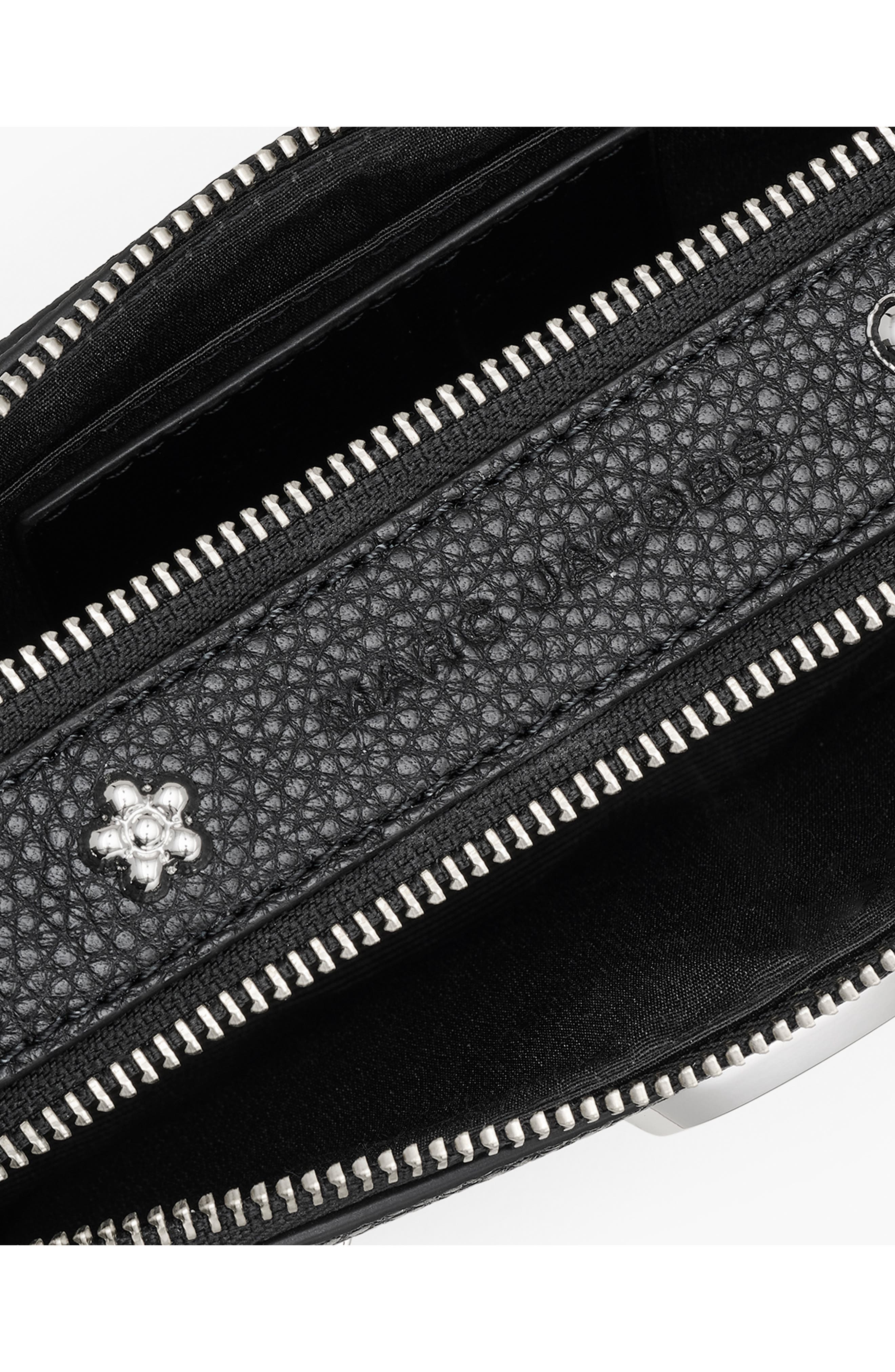 Marc Jacobs Mini Icon Stud Snapshot Bag, Alternate, color, Black Multi