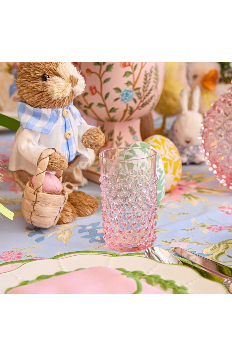 Mrs. Alice Rose Pink Hobnail Glasses, Alternate, color, Pink