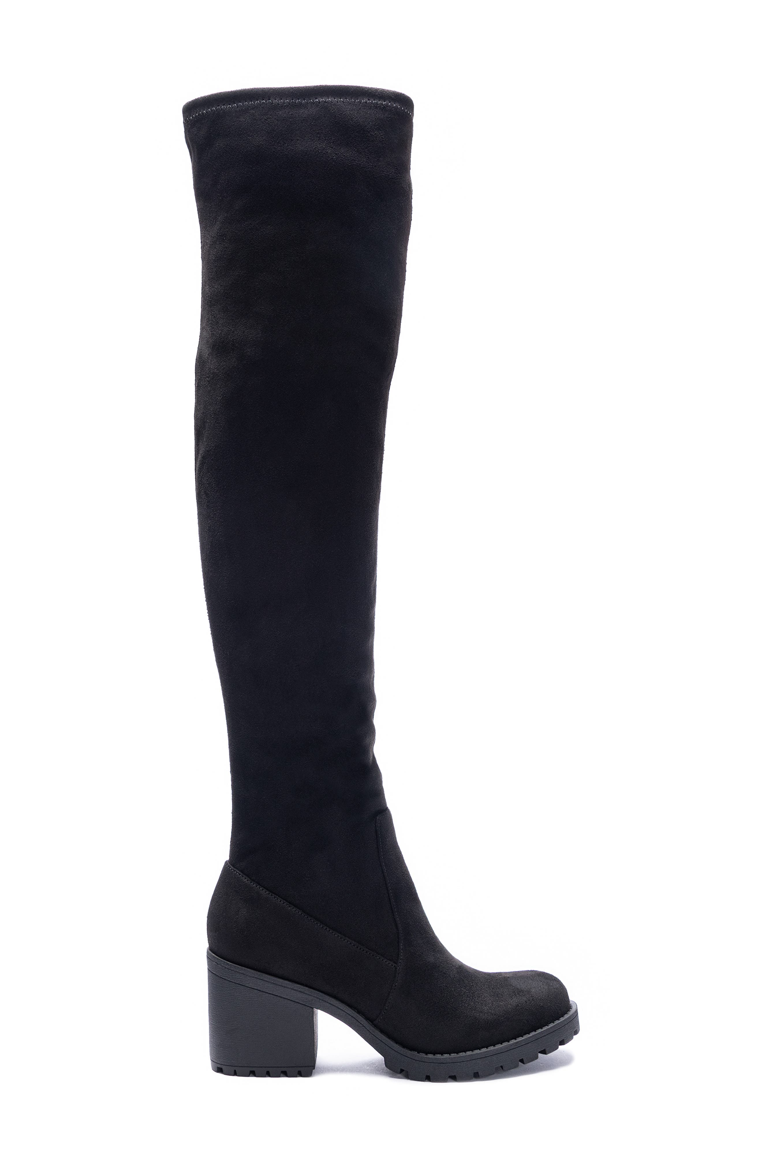 Dirty Laundry Linzy Over the Knee Boot, Alternate, color, Black Suedette