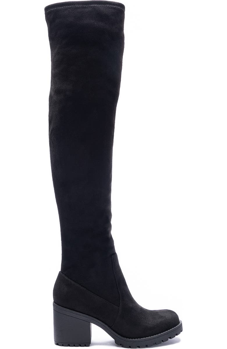 Dirty Laundry Linzy Over the Knee Boot, Alternate, color, Black Suedette