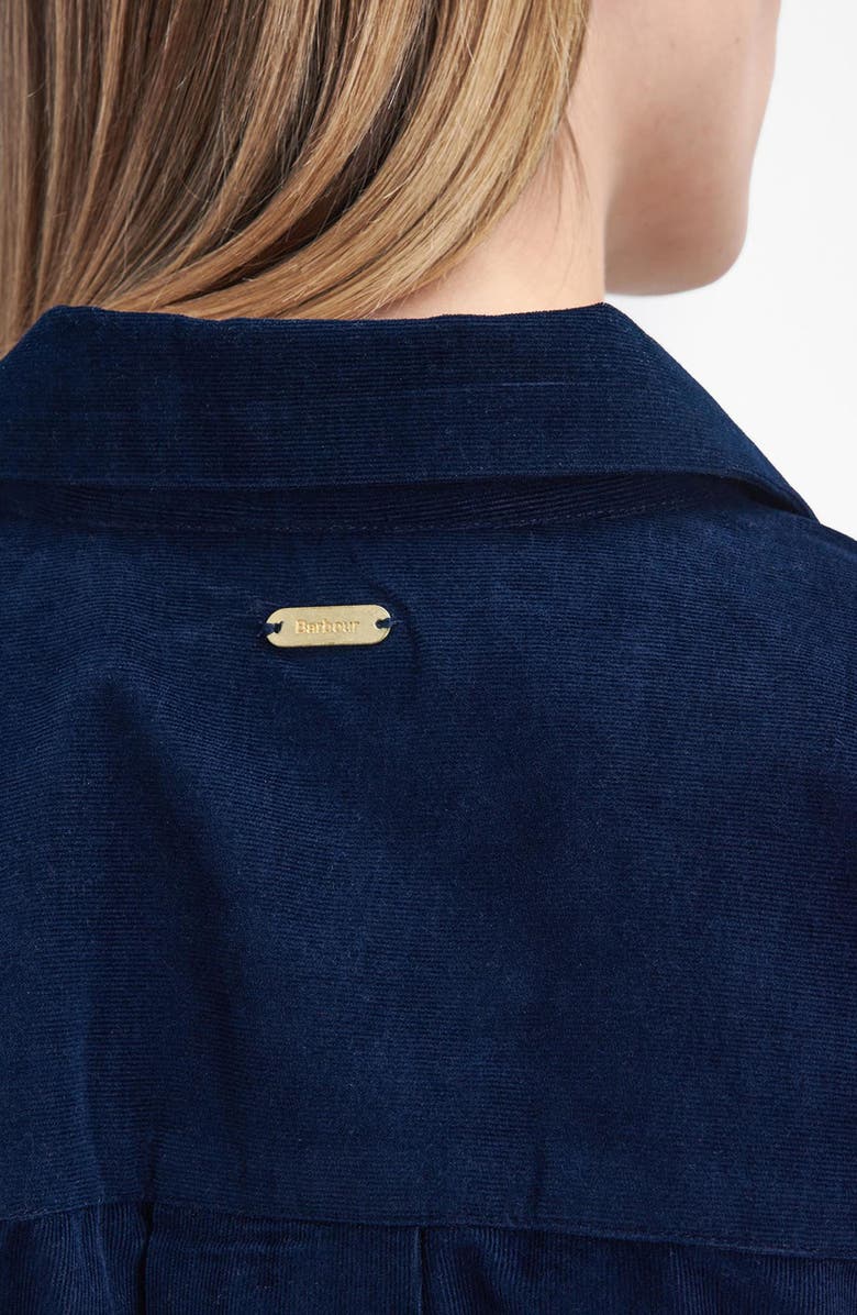 Barbour Noelle Long Sleeve Cotton Corduroy Belted Shirtdress, Alternate, color, 