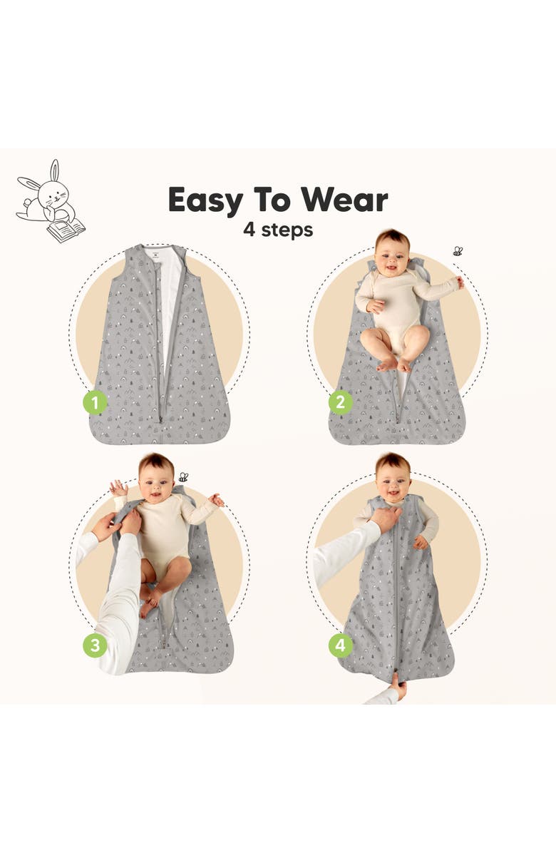 KeaBabies 2-Pack Snooze Sleep Sacks, Alternate, color, Woodland