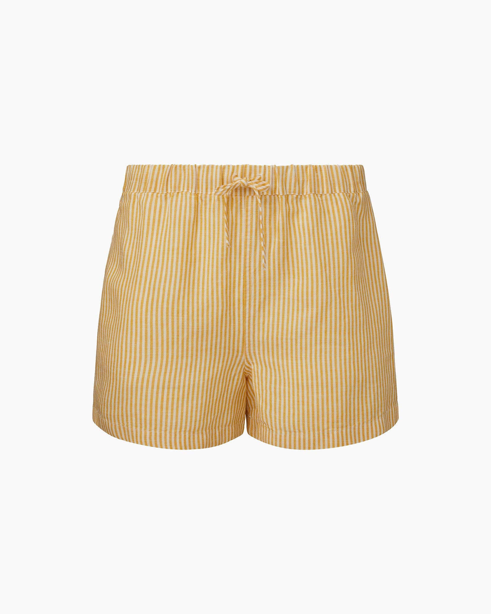 Air Linen Elastic Drawstring Short - image 2