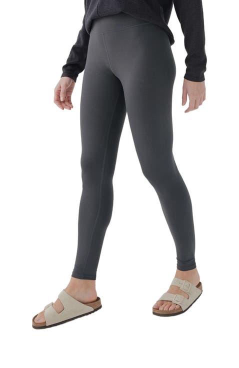 ★RONRON★ LOGO LAYERED GOLGI LEGGINS PANTS GREY RR24BPT3334 Leggings Under Armour Branded Legging-GRN - Top4Running.com