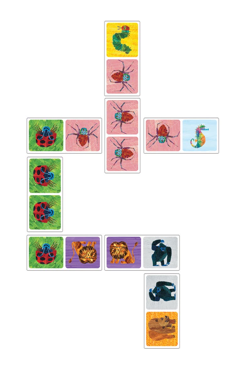 Eric Carle Picture Dominoes Game | 28 Pieces | Educational & Fun, Alternate, color, Multicolor