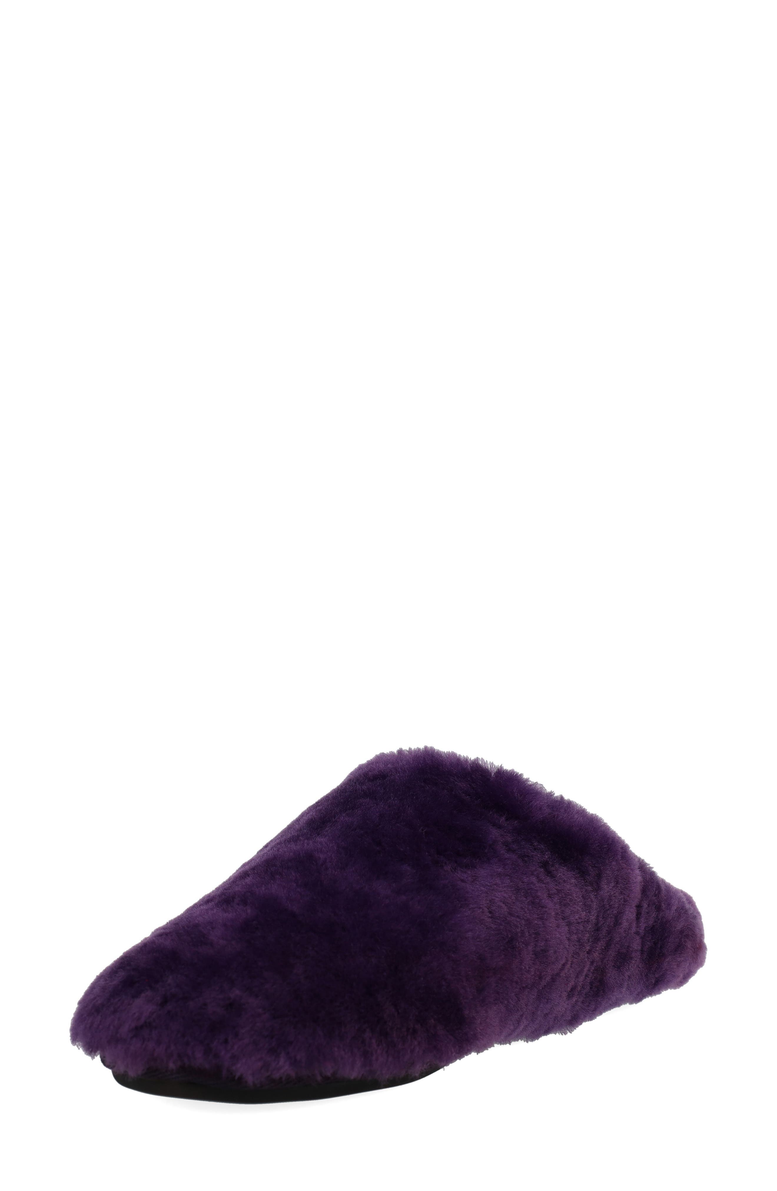 Bliss Genuine Shearling Slipper, Alternate, color, VIOLET