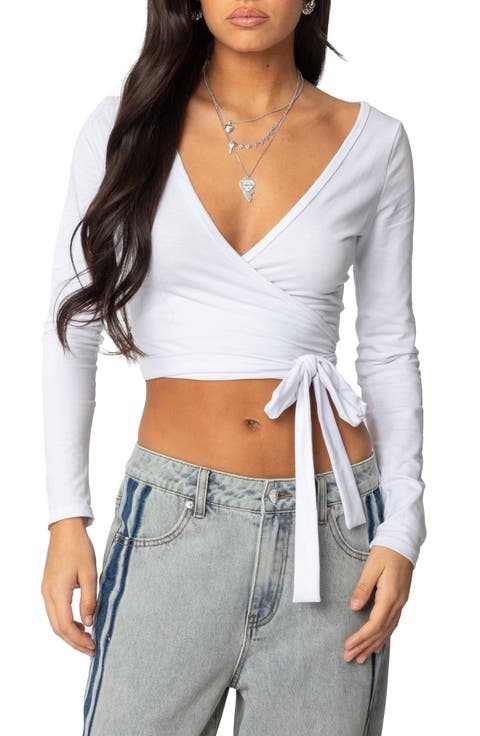 Aila Wrap Crop Top