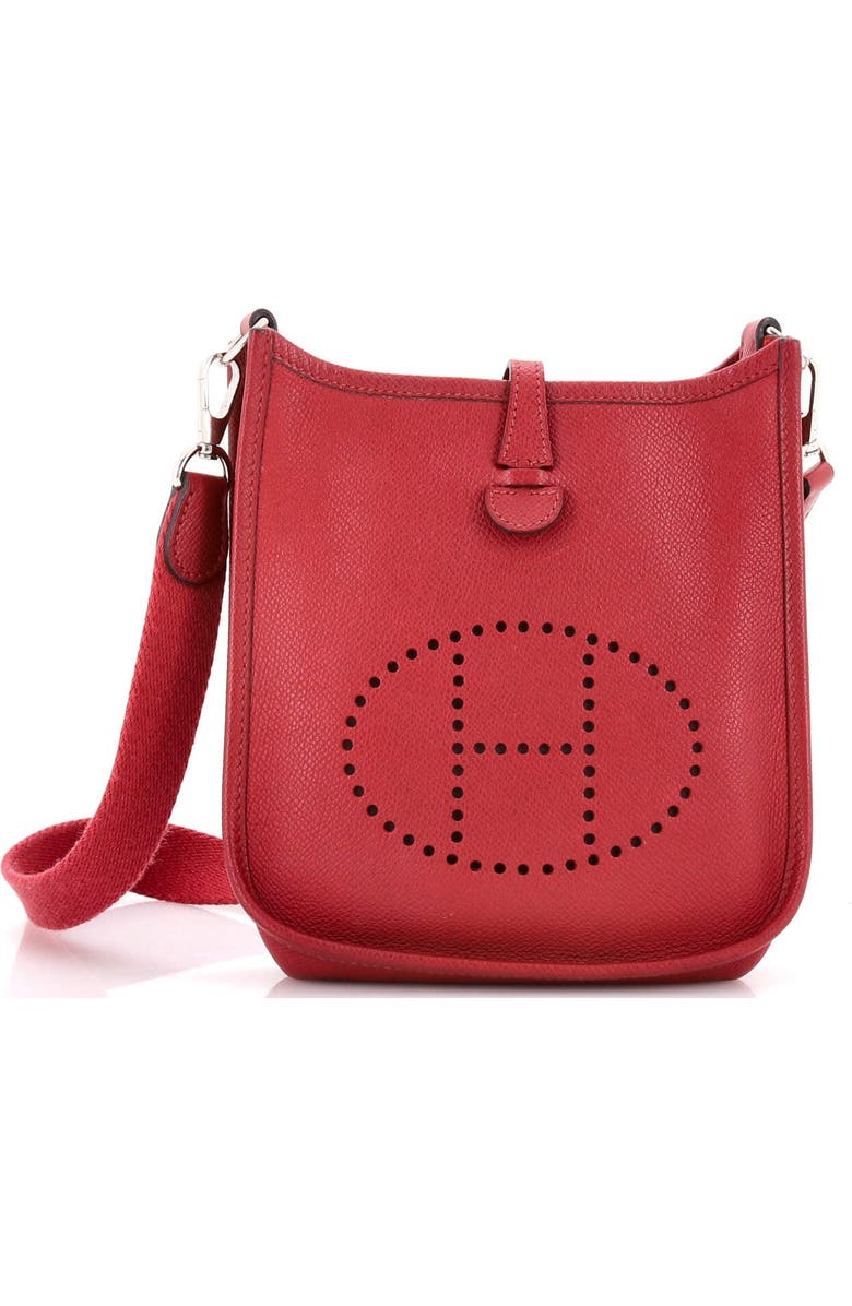 Pre-Owned Hermes Evelyne Bag Gen III Epsom TPM, Main, color, Rouge Grenat