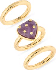 Madewell Polka-Dot Heart Stacking Ring