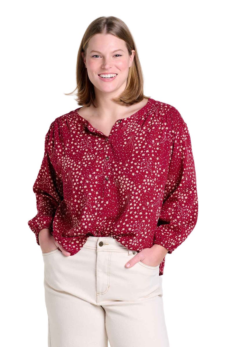 Toad & Co Manzana Long Sleeve Peasant Top, Alternate, color, 