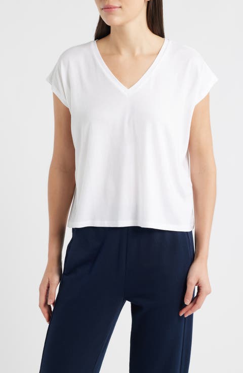 V-Neck Boxy T-Shirt