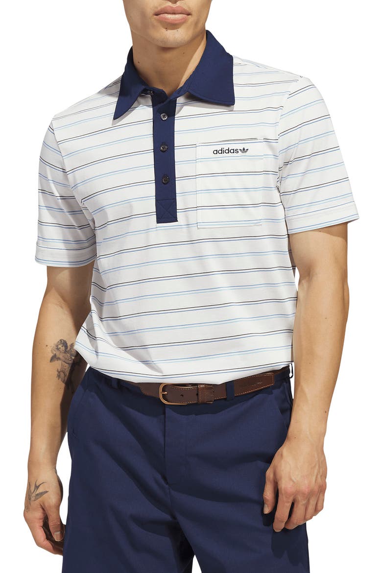 Stripe Golf Polo, Main, color, CHALK WHITE