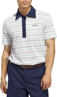 adidas Stripe Golf Polo
