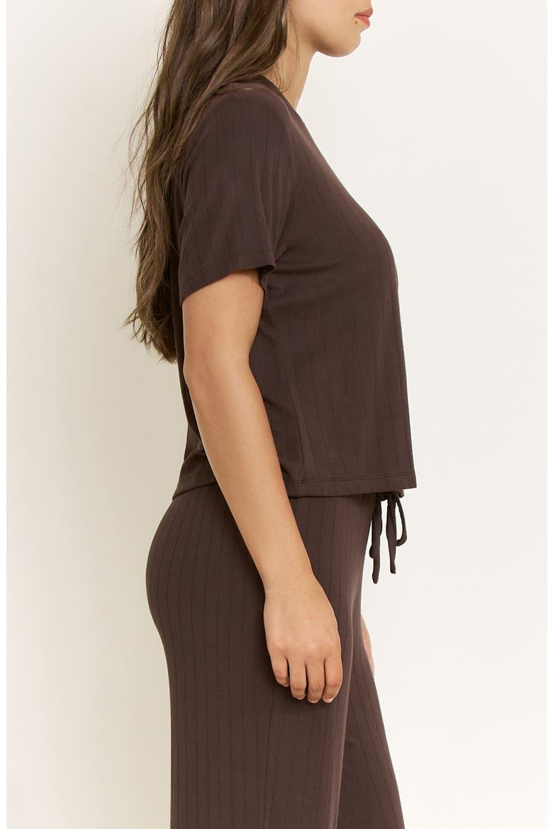 Cloud Modal Tee, Alternate, color, CHOCOLATE