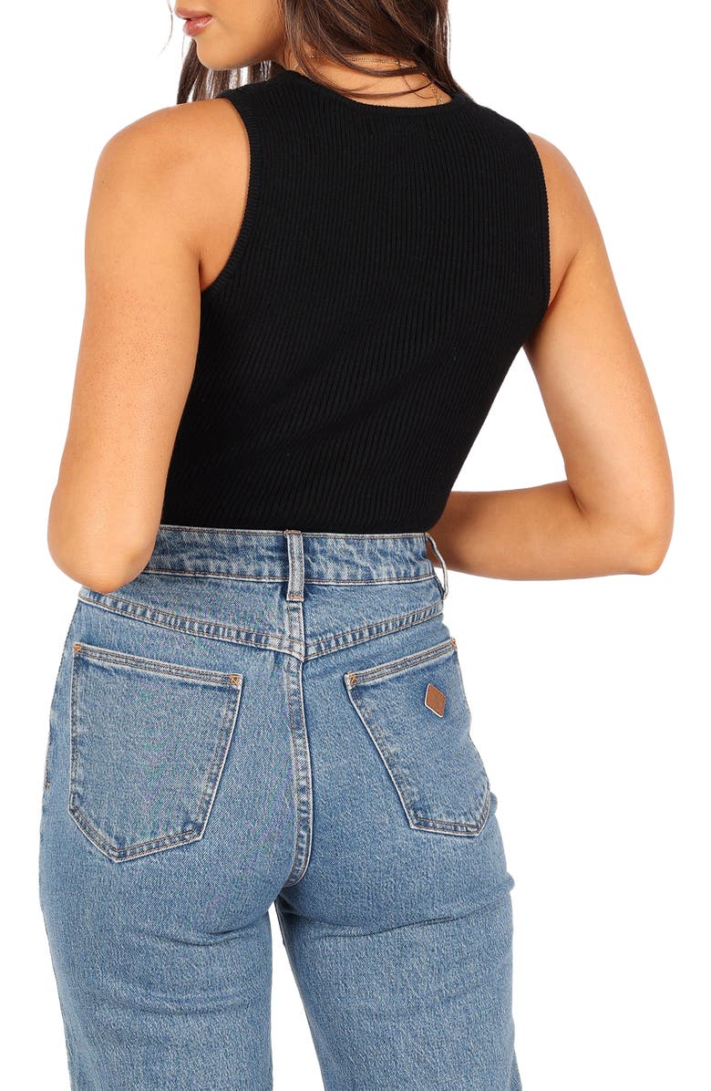 Petal & Pup Davie Rib Sweater Tank, Alternate, color, Black