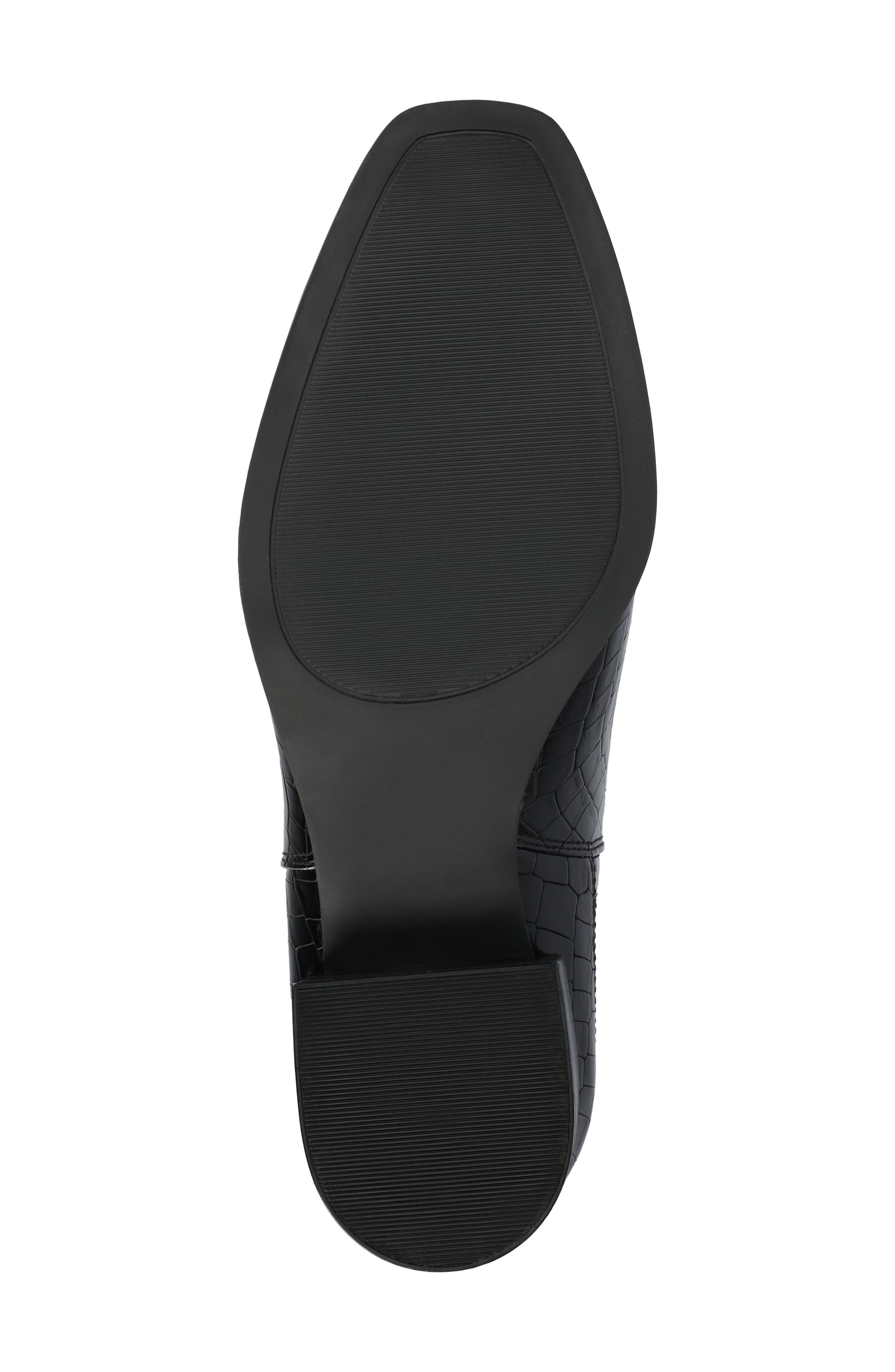 Journee Collection Wrenley Bootie, Alternate, color, Black Crocodile