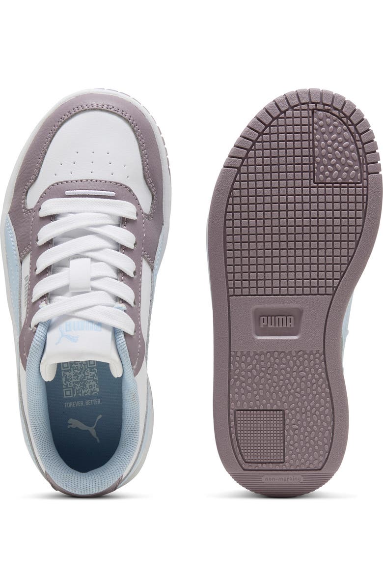 PUMA Kids' Carina Street Sneaker, Alternate, color, Puma White/ Haute Tropic/ Plum