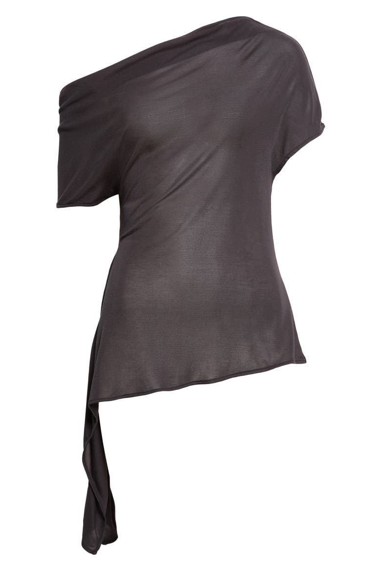 Off the Shoulder Jersey Top, Alternate, color, CHARCOAL