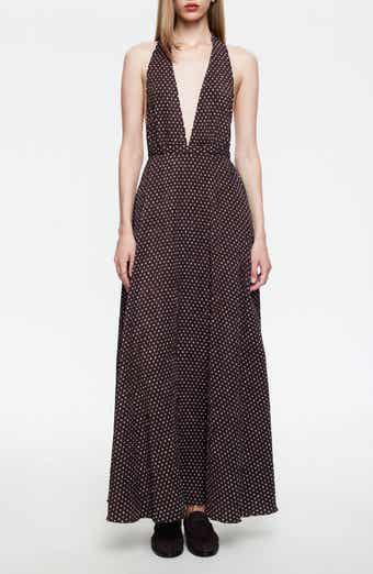 District Maxi Halter Dress