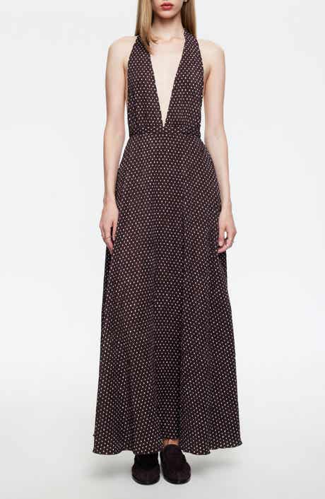 District Maxi Halter Dress