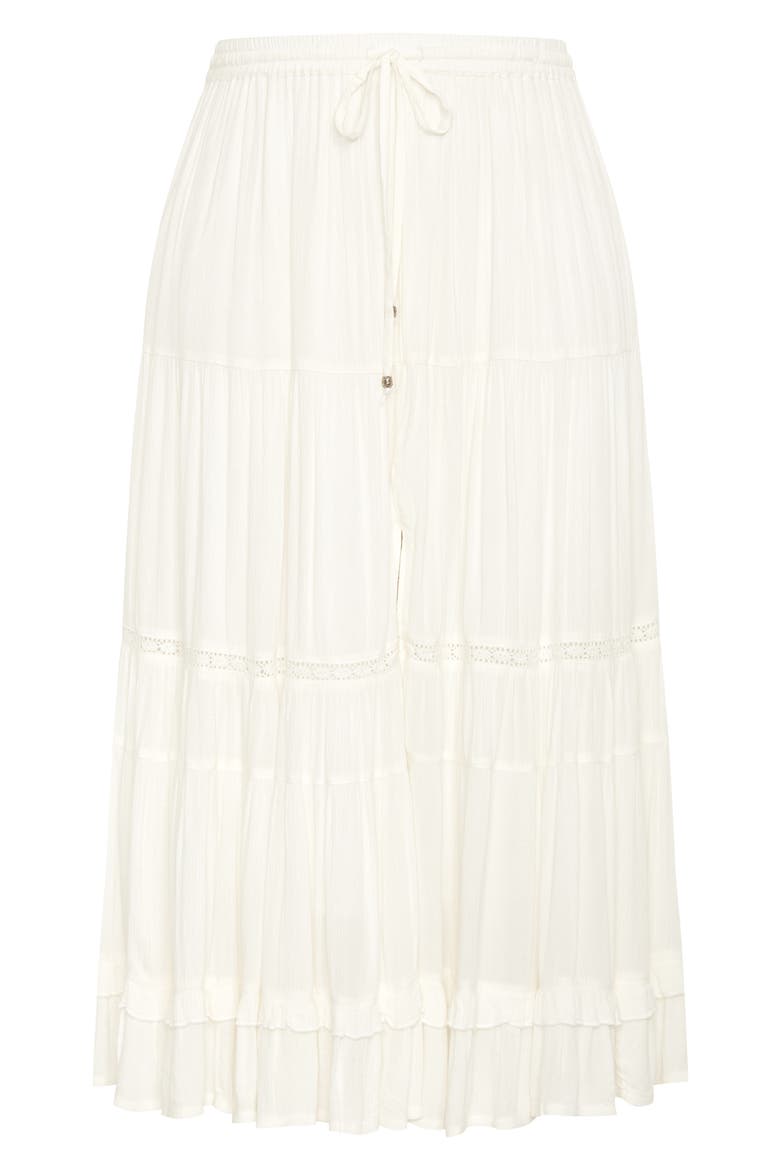 Aurora Tiered Maxi Skirt, Alternate, color, IVORY
