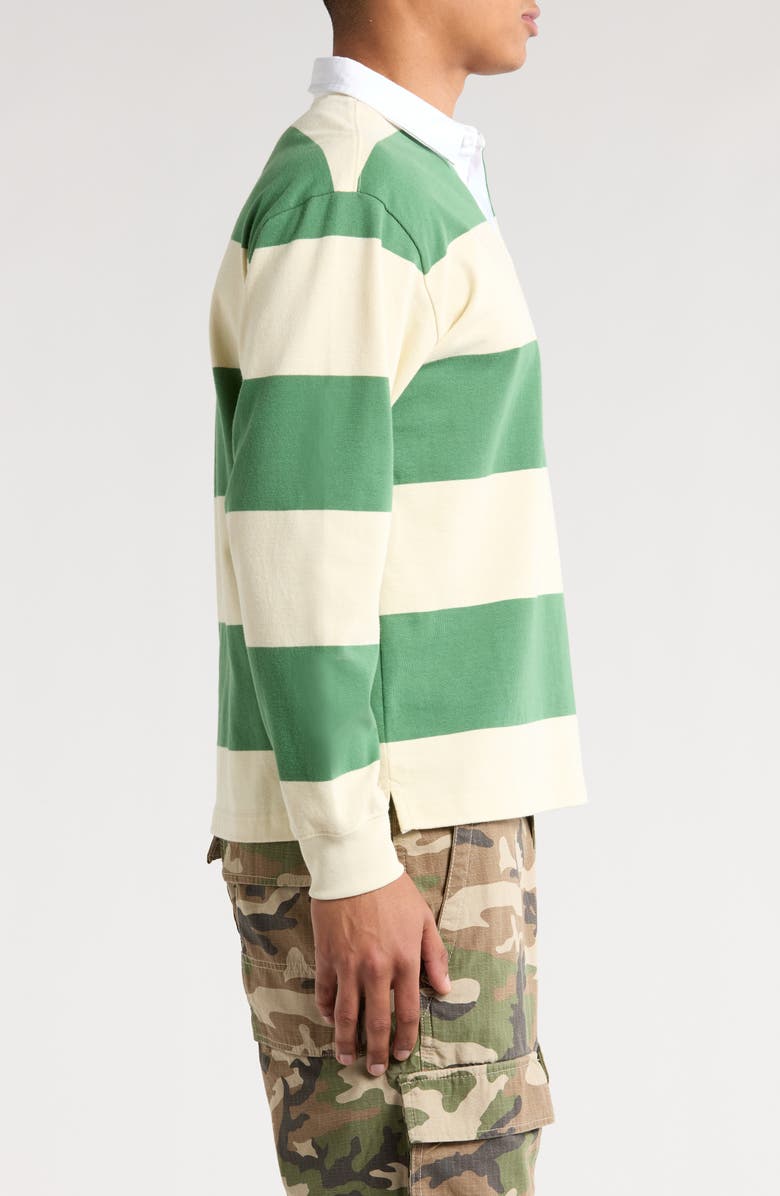 Vans Ward Stripe Rugby Knit Long Sleeve Polo, Alternate, color, 