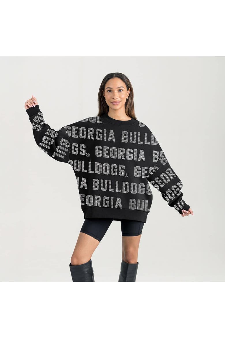 Women's Gameday Couture  Black Georgia Bulldogs Hype Era Sweatshirt, Alternate, color, Black