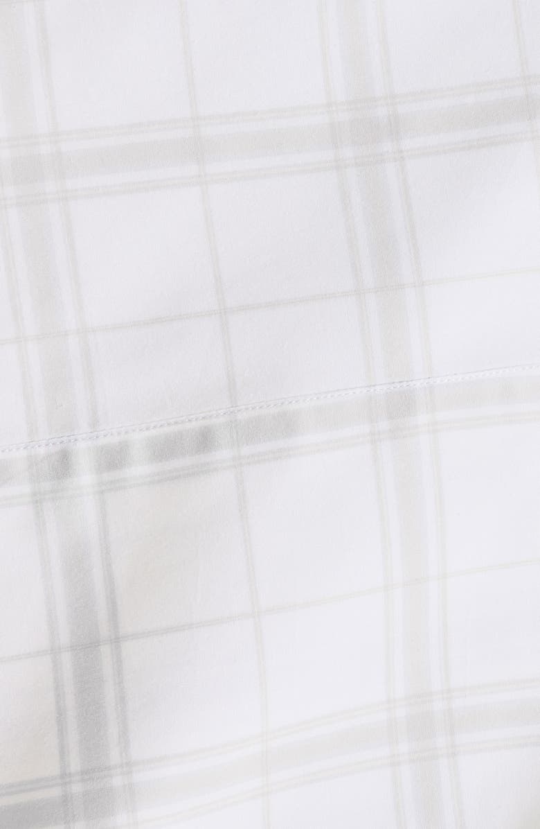 Boll & Branch Percale Hemmed Sheet Set, Alternate, color, White-Pewter