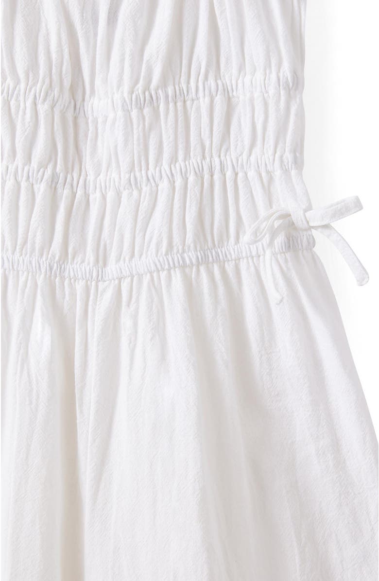 Cotton On Kids Kid's Shirred Bow Jumpsuit, Alternate, color, White