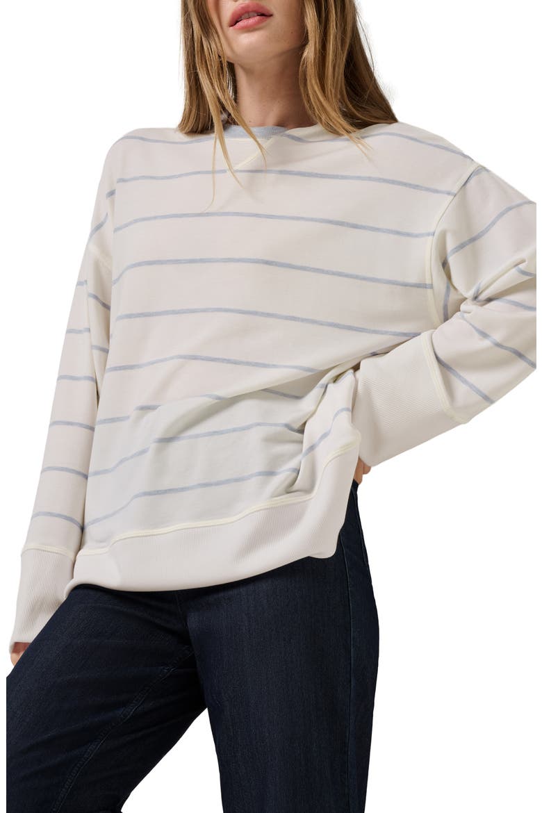 Cloud Oversize Terry Sweatshirt, Main, color, WHITE MULTI