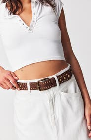 Free People We the Free Sola Studded Leather Belt