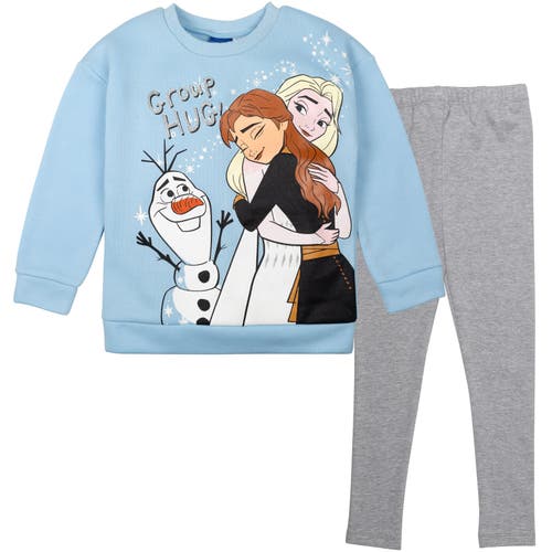 Disney Kids'  Frozen Queen Elsa Sweatshirt & Leggings Set In Blue