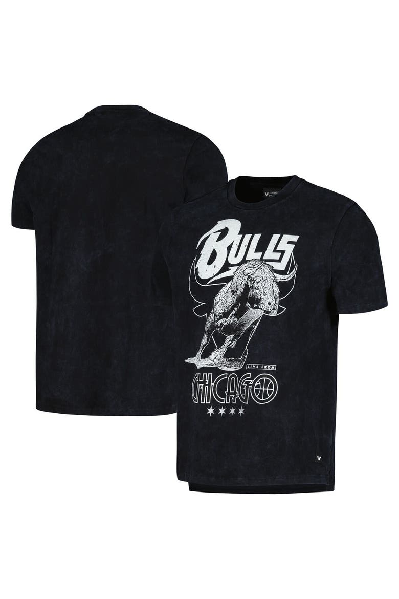 Unisex The Wild Collective  Black Chicago Bulls Tour Band T-Shirt, Main, color, Black