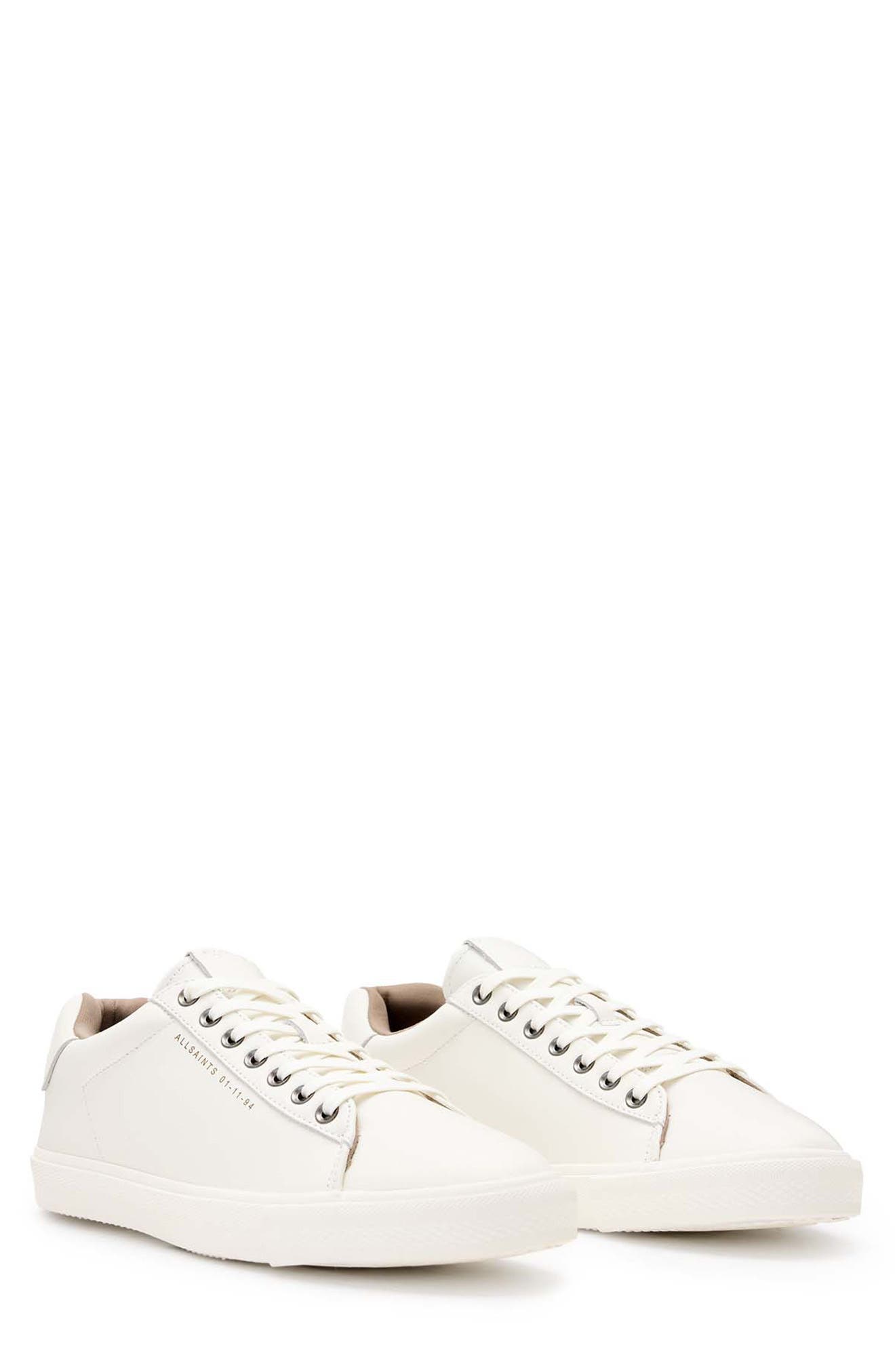 AllSaints Brody Low Top Sneaker, Main, color, White