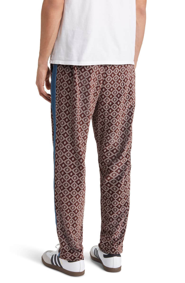 Drôle de Monsieur Monogram Print Velveteen Track Pants, Alternate, color,