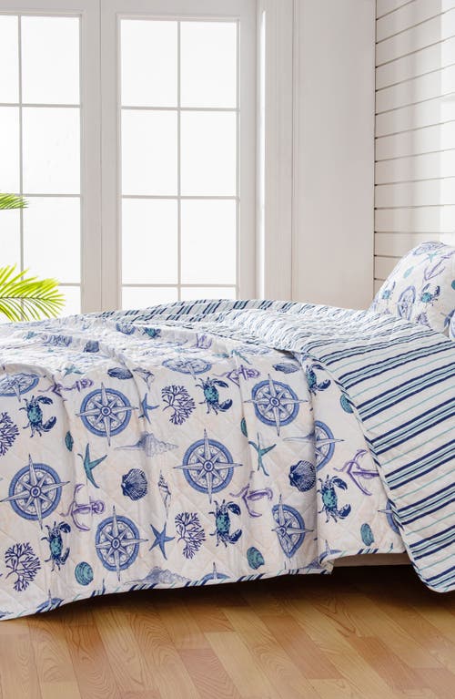 Woven & Weft Nautical Reversible Microfiber Quilt Set