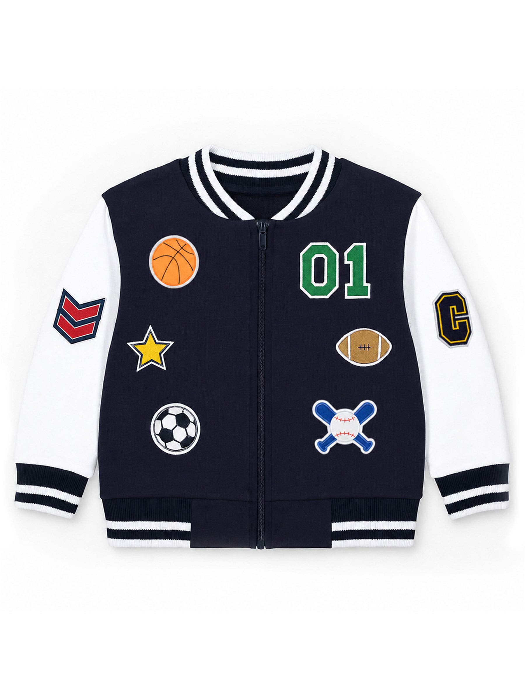 selected Navy/White