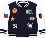 Florence Eiseman French Terry Varsity Sports Jacket