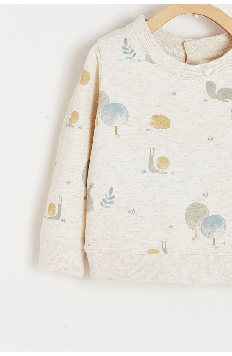 Babycottons Premium Cotton Toni Print Sweatshirt For Infant, Alternate, color,